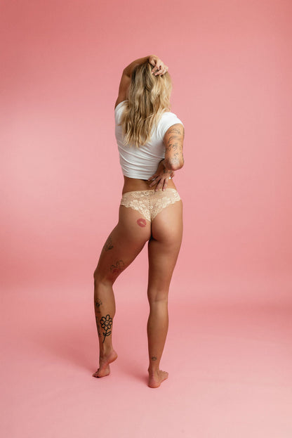Daily Briefs with Insert - Brazilian - Beige