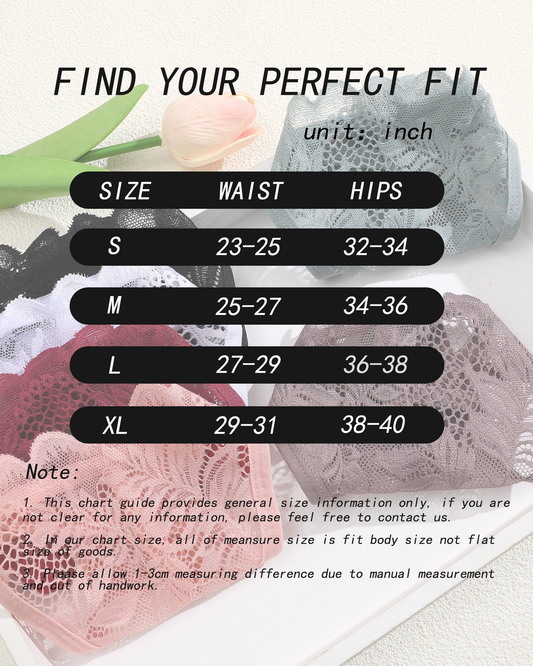7Pack Lace Thongs